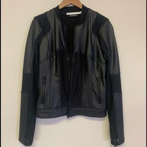 Blanc Noir Moto Style Jacket M NWT